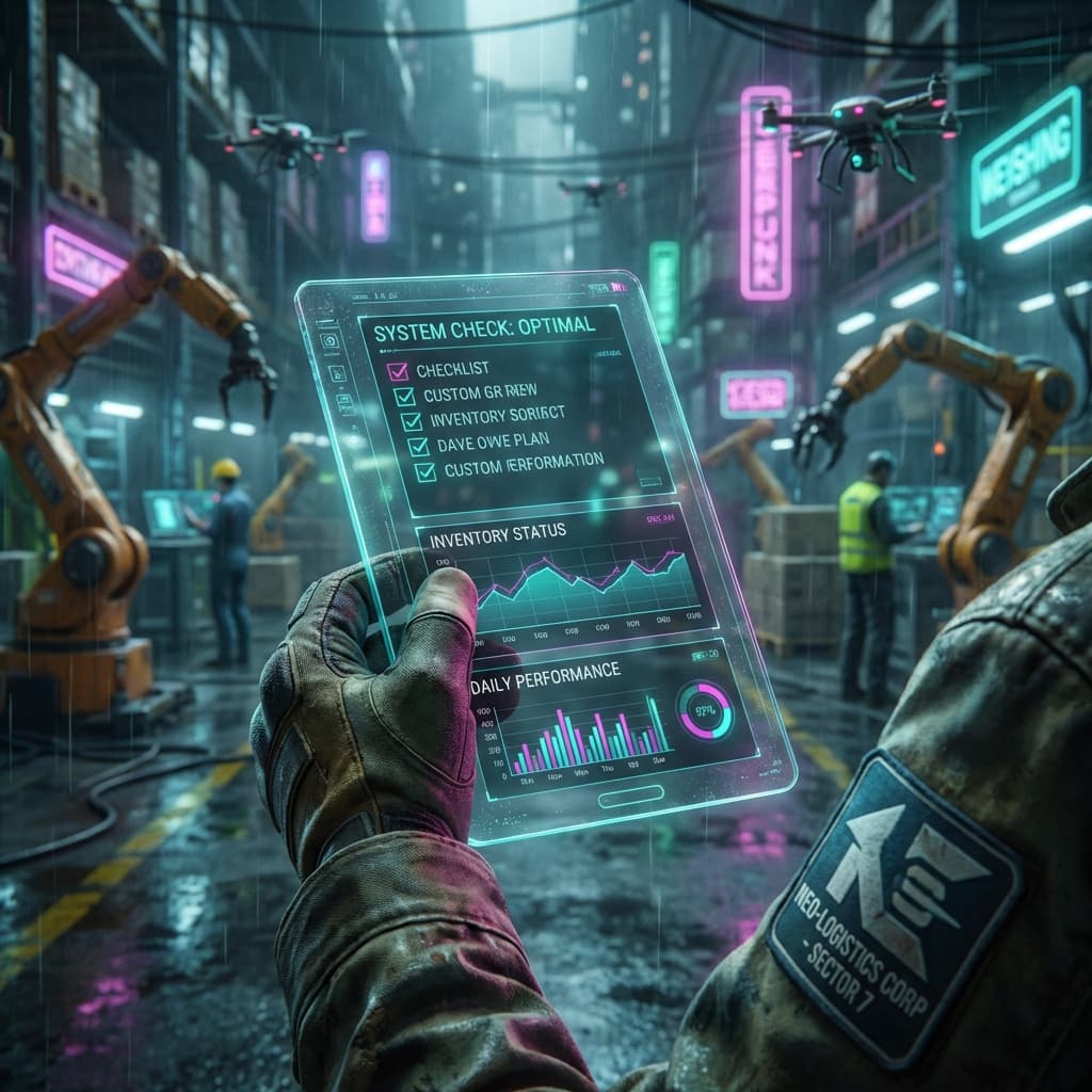 Digital Checklist on Tablet